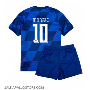 Kroatia Luka Modric #10 Vieraspaita Lapsille EM-Kisat 2024 Lyhythihainen (+ shortsit)